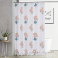 China Solid Color PEVA Shower Curtain With 3D Lines Manufactory